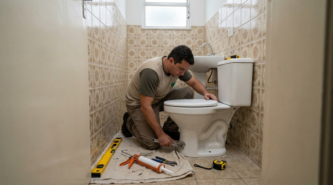 Instalação de vaso sanitário em Ipatinga‑MG